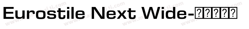 Eurostile Next Wide字体转换